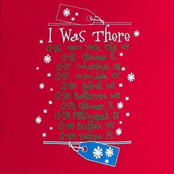 ’18 Official WWE Live Holiday Tour x South Park Red Graphic Tee Shirt / Size L - Picture 4 of 6